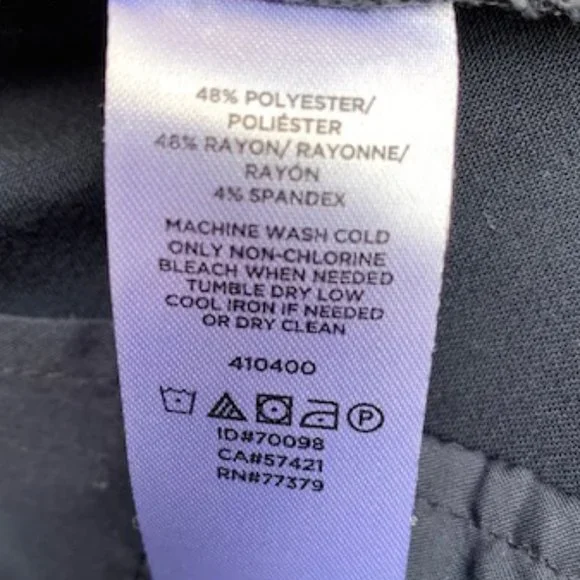 Ann Taylor navy blue ankle pants size 0P - Picture 9 of 9